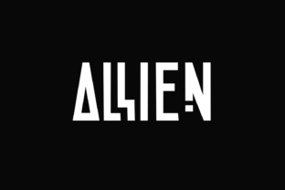 Allien: A Modern Display Font for Futuristic Brands
