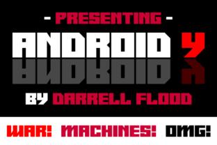Android Y: The Futuristic Display Font for Sci-Fi Campaigns