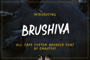 Brushiva: A Textured Display Font for Hip Web Design