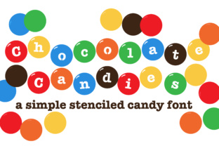 Chocolate Candies Font for Editorial Design