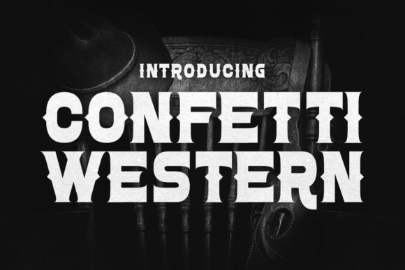 Confetti Western: A Bold Display Font for Authentic Web Design