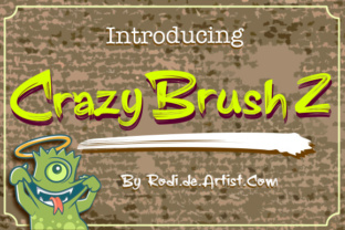 Crazy Brush: The Perfect Hand-Brushed Display Font for Crafters