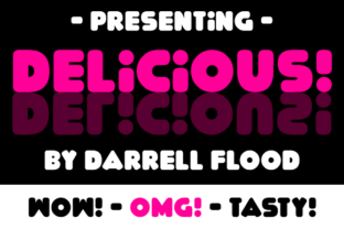 Delicious: A Rounded Display Font for Playful Editorial Design