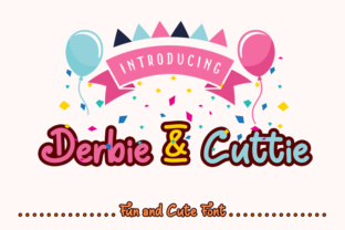 Derbie Cuttie: The Handwritten Display Font for Viral Content