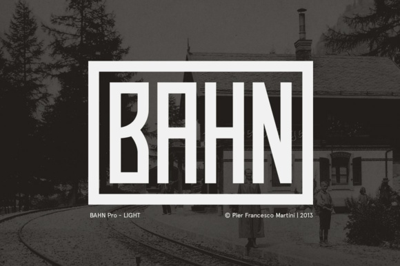 Designing Retro Brand Identity with Bahn Pro Light