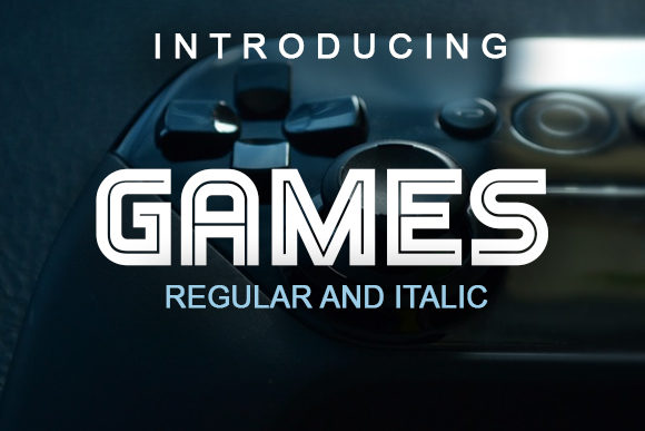 Games: The Multi-Lined Display Font for Bold Branding