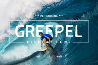Greepel: A Surf-Inspired Display Font for Editorial Impact