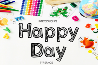 Happy Day: A Bold Display Font for Youthful Branding