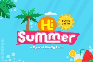 Hi Summer: The Layered Display Font for Bold Campaigns