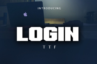 Login: A Bold Techno Typeface for Modern Branding