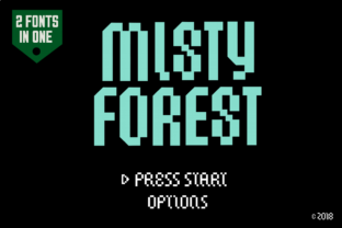 Misty Forest Chalice: A Retro Display Font for Branding