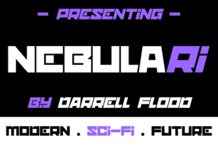 Nebulari: A Futuristic Display Font for Modern Makers