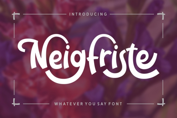 Neigfriste: The Ultimate Jolly Display Font for Fun Designs
