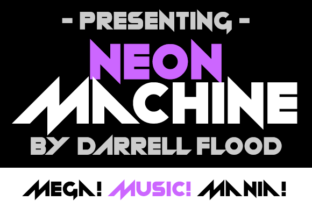 Neon Machine: A Futuristic Display Font for Sci-Fi Editorial Design