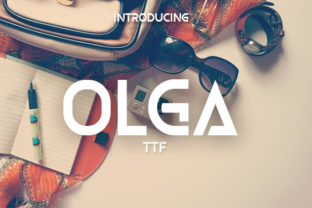 Olga: A Clean Stencil Typeface for Modern Branding