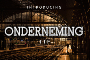 Onderneming: The Athletic Display Font for Web Headers