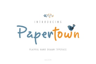 Papertown Font: A Cutesy Display Typeface for Web Design