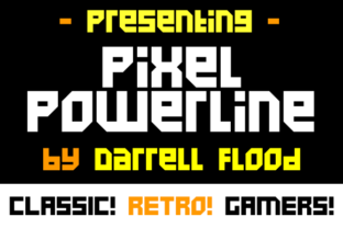 Pixel Powerline: A Crisp Display Font for Sci-Fi Editorial Design