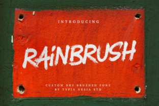 RainBrush Font Review: A Textured Display Typeface for Campaigns