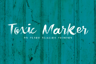 Toxic Marker: A Textured Display Font for Bold Branding